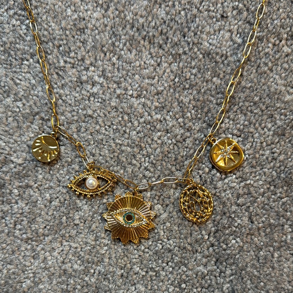 Gold Charm Necklace